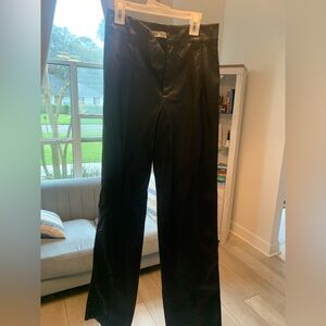 Zara Ebony Leather Outerwear